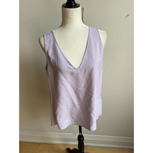𝅺NORDSTROM Bnwot Women Purple Tank Top New V Neck - Picture 2 of 7